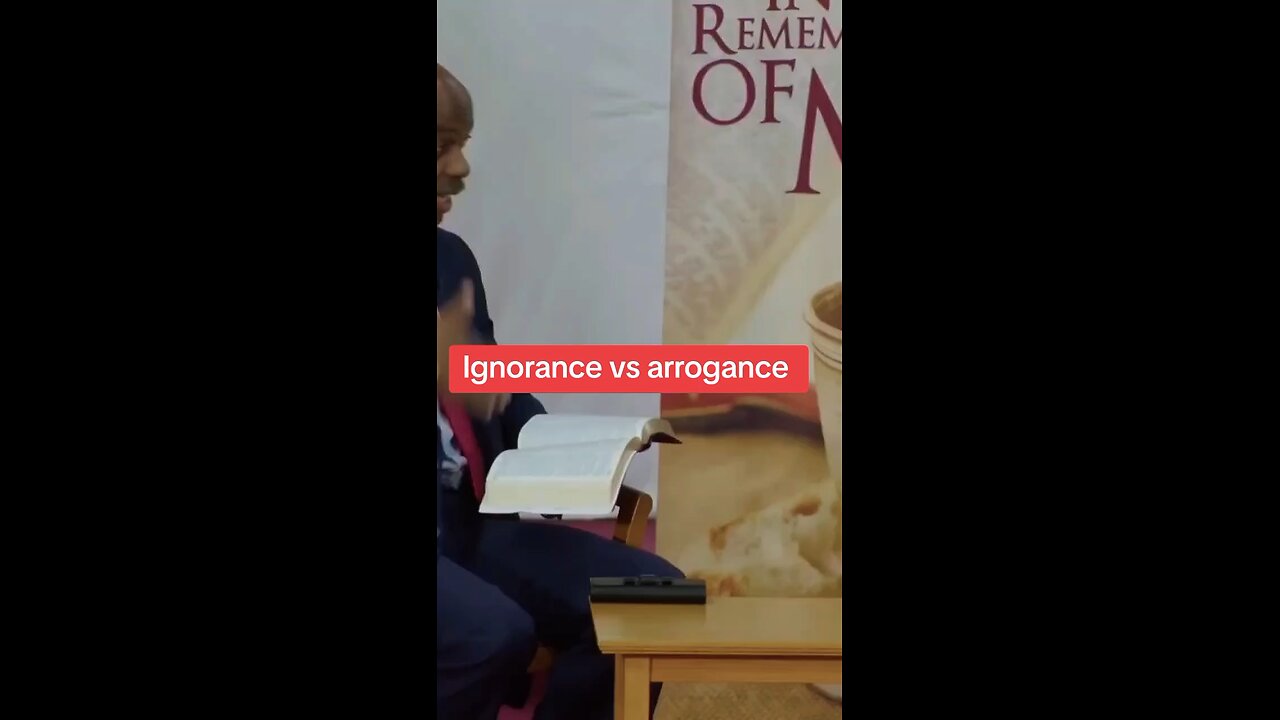 Ignorant sin vs arrogant sin!