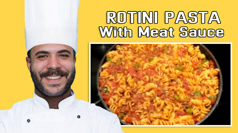 Banks Cooking Rotini Pasta With Meat Sauce | Cooking Stream