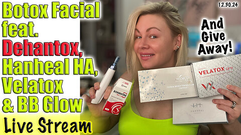 Live Glowing New Years Skin w/ Tox Facial! Dehantox, Hanheal HA, Velatox and BB GLOW! GIVEAWAY !