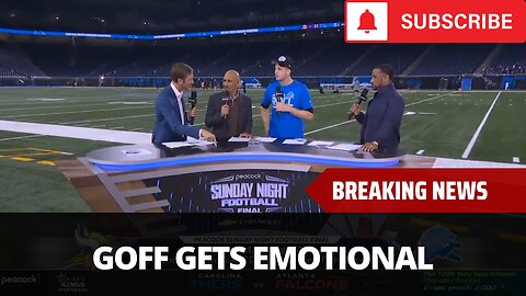 Jared Goff Gets Emotional Talking About Dan Campbell