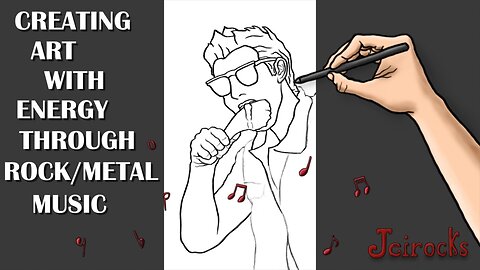 Creating Art While Rocking Out - Zander the Mender Enjoying the Season