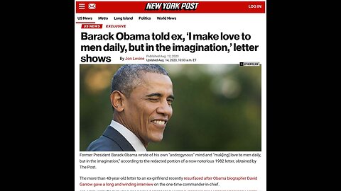 "I make love to men daily (in my mind)": Barack Obama