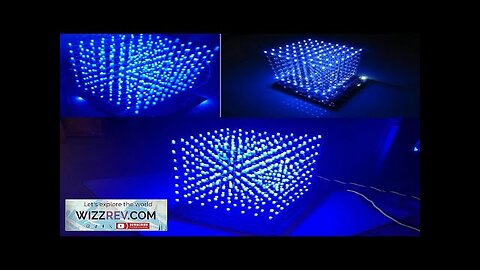 3D Light Cube Kit 8x8x8 Blue LED Music Spectrum DIY Electronic Kit Review