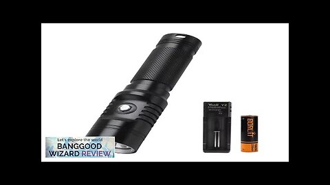 BORUiT S2 Powerful Diving Flashlight 1000LM LED 21700 Battery Torch IPX8 Waterproof Review