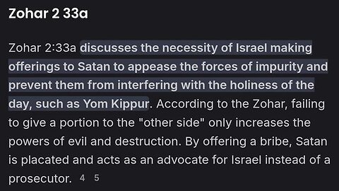 Kaballah teaches make sacrifices to satan. explains a lot