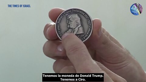 Medio Sheqel con Donald Trump y Ciro el Grande