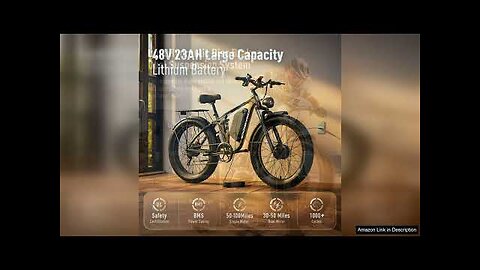 Electric Bike for Adults 37MPH E Bikes for Men 3000W Peak Dual Review