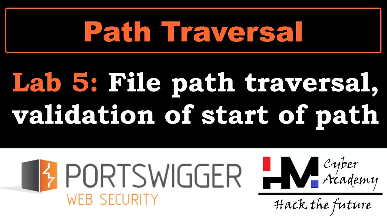 Path Traversal 5 | File path traversal, validation of start of path