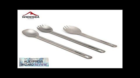 Widesea Camping Titanium Spork Spoon Outdoor Lightweight Fork Tableware Portable Picnic Review