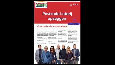 Zeg per direct je Postcodeloterij abonnement op!