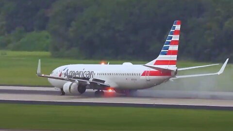 Airplane Tire EXPLODES During Takeoff
