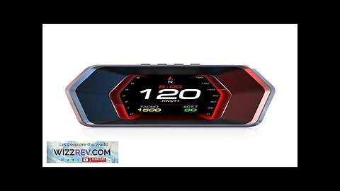 Car HUD Gauge Head Up Display OBD2 GPS Dual System On-board Computer Review