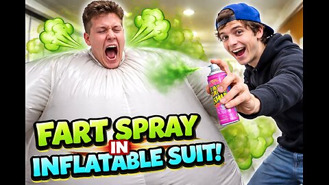 Fart Spray in Inflatable Suit 😂
