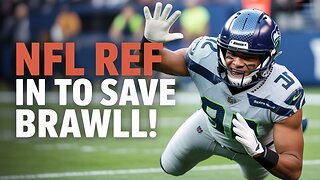 NFL Ref Dives In to Save Seahawks' Jaxon Smith-Njigba From EPIC Brawl!