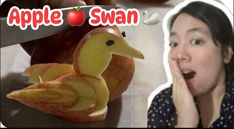 How to Make Edible Apple Swan?