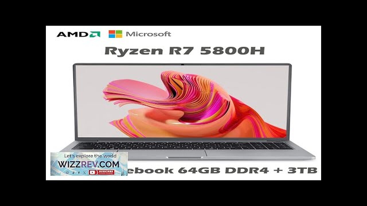 2023 Super 15.6 Inch Laptop AMD Ryzen R7 5800H 8 Cores 64GB Review