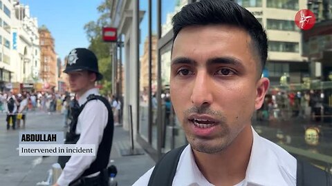 Leicester Square Stabbing Hoax - Muslim Crisis Actor hero saves the Day