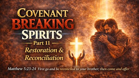 Covenant Breaking Spirits Part 11 - Restoration & Reconciliation - Jan 7, 2026