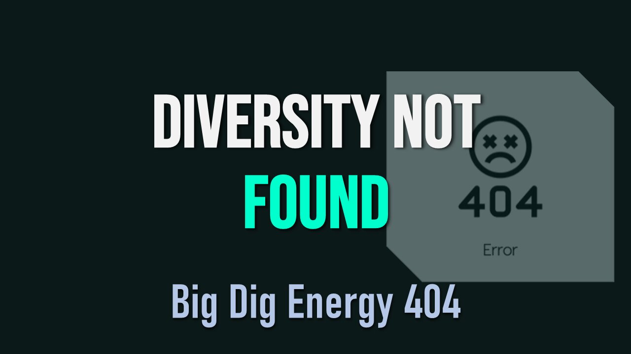 Big Dig Energy 404: Diversity Not Found