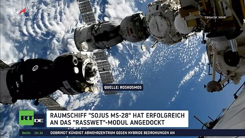 Sojus MS-28 mit russisch-amerikanischen Raumfahrern dockt erfolgreich an der ISS an