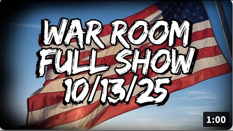 10 13 25 WAR ROOM Harrison Smith Drew Hernandez President Trump Delivers Peace In The Middle East