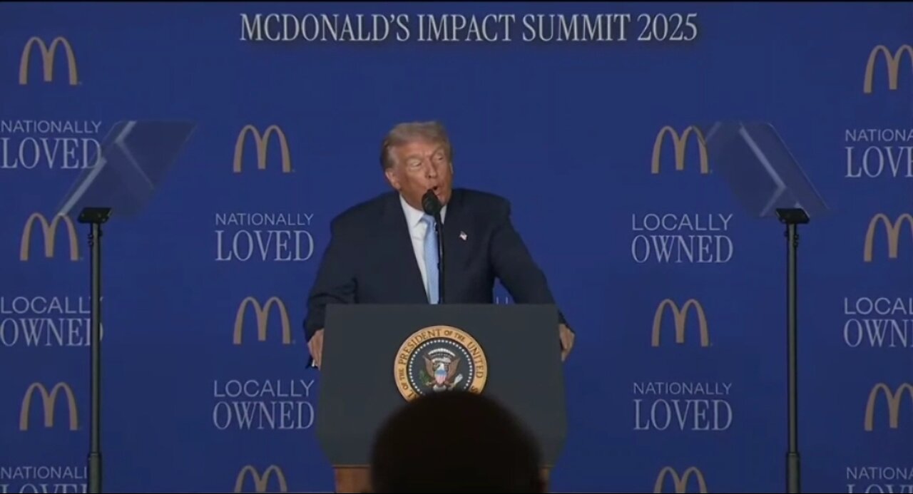 LOL. Trump Touts His McDonald's Fry Cook Job to POTUS