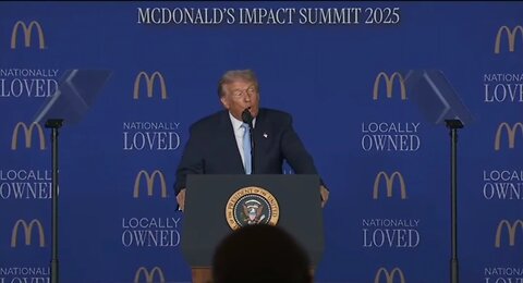 LOL. Trump Touts His McDonald's Fry Cook Job to POTUS