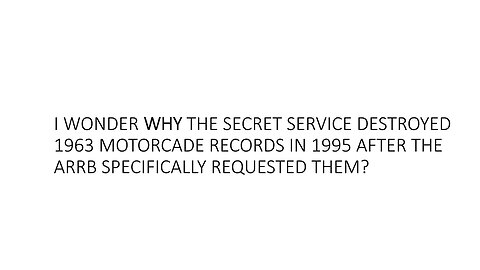Secret Service DESTROYED 1963 Motorcade Records because They SET JFK UP -Vince Palamara combo