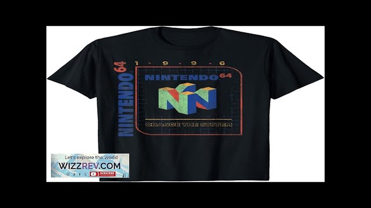 Nintendo 64 Change The System 1996 Vintage Retro Cube Logo T-Shirt Review