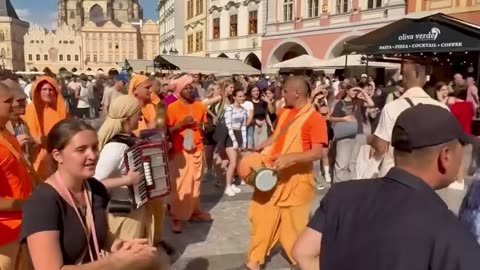 Harinam Sankirtan in Prague, Czech Republic January 2026