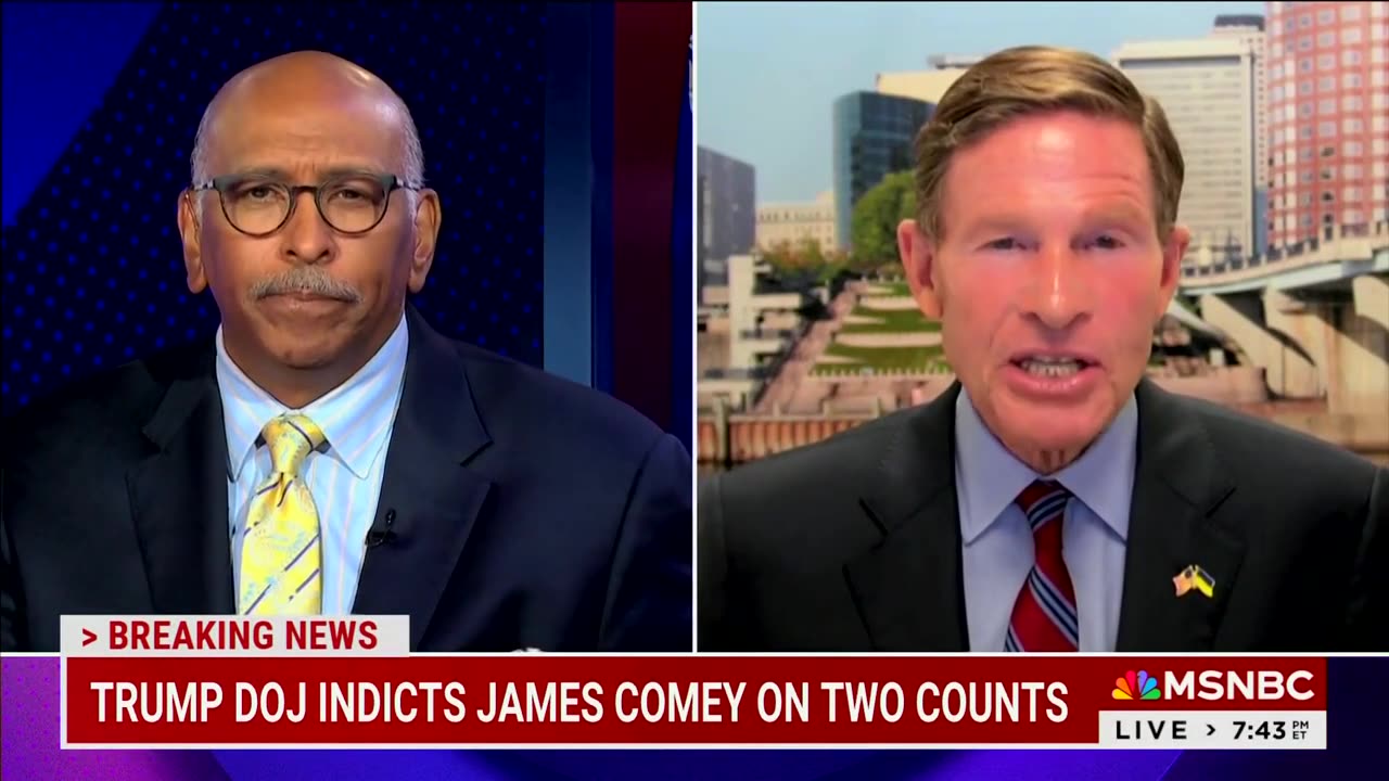 Democratic Senator Discusses Strategy to Push Hard Against Comey Indictment