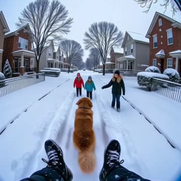 Winter Whiskers-Fun in the Snow with My Dog – Pure Winter Joy!