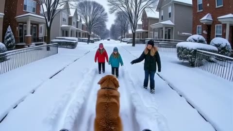 Winter Whiskers-Fun in the Snow with My Dog – Pure Winter Joy!