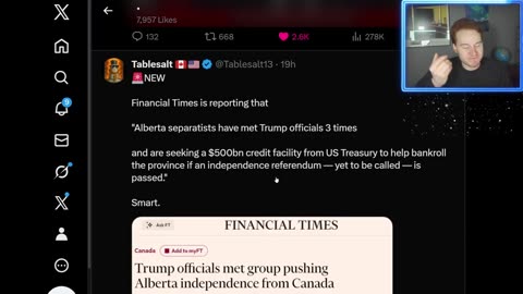 *REPORT* Trump officials secretly meet with Alberta separatists-Depressed Ginger