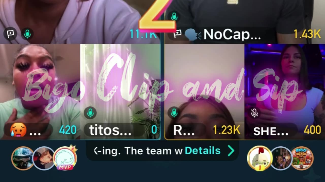 Team PK 21 Mocha NoCap Liyah GG LateNight Shaela Tori Loc 11/21/25 #bigoclipandsip