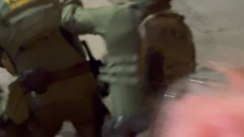 PORTLAND: Antifa Idiot Spits on ICE BORTAC officer, - Gets DEMOLISHED! " They spit, we hit!" Like Trump said!