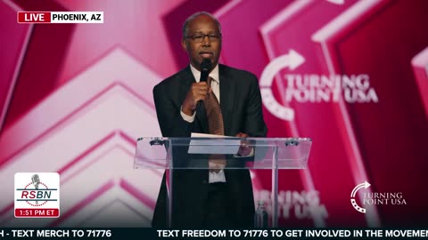 WATCH: Dr. Ben Carson Speaks on the Greatness of America at TPUSA's AmFest - 12/19/25