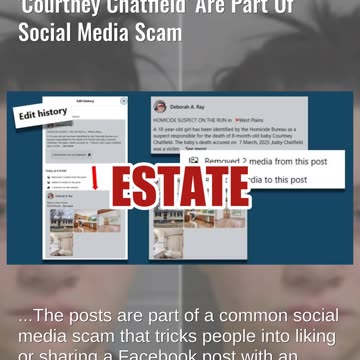 Fact Check: Posts About 'Totten Skylar Rose' And Baby 'Courtney Chatfield' Part Of Social Media Scam