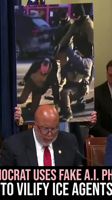 Democrat Uses Fake A.I. Photo to Vilify ICE Agents