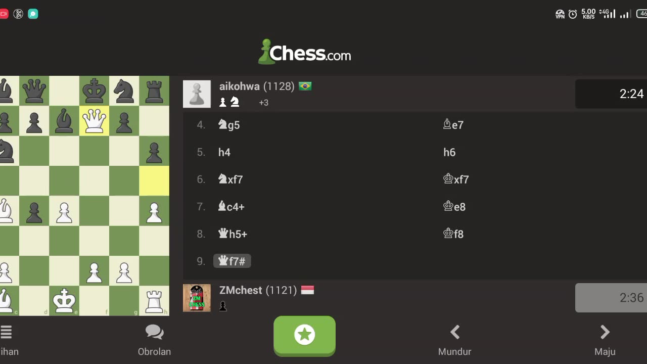 Checkmate in few second