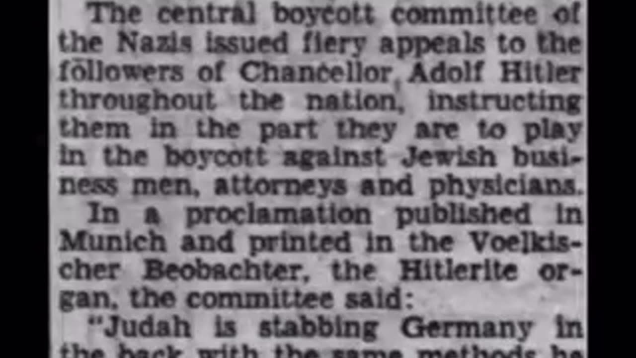 JUDEA DECLARES WAR ON GERMANY