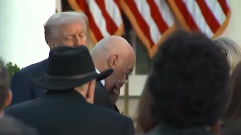 When the White House stopped broadcasting, Trump visited with Charlie's parents