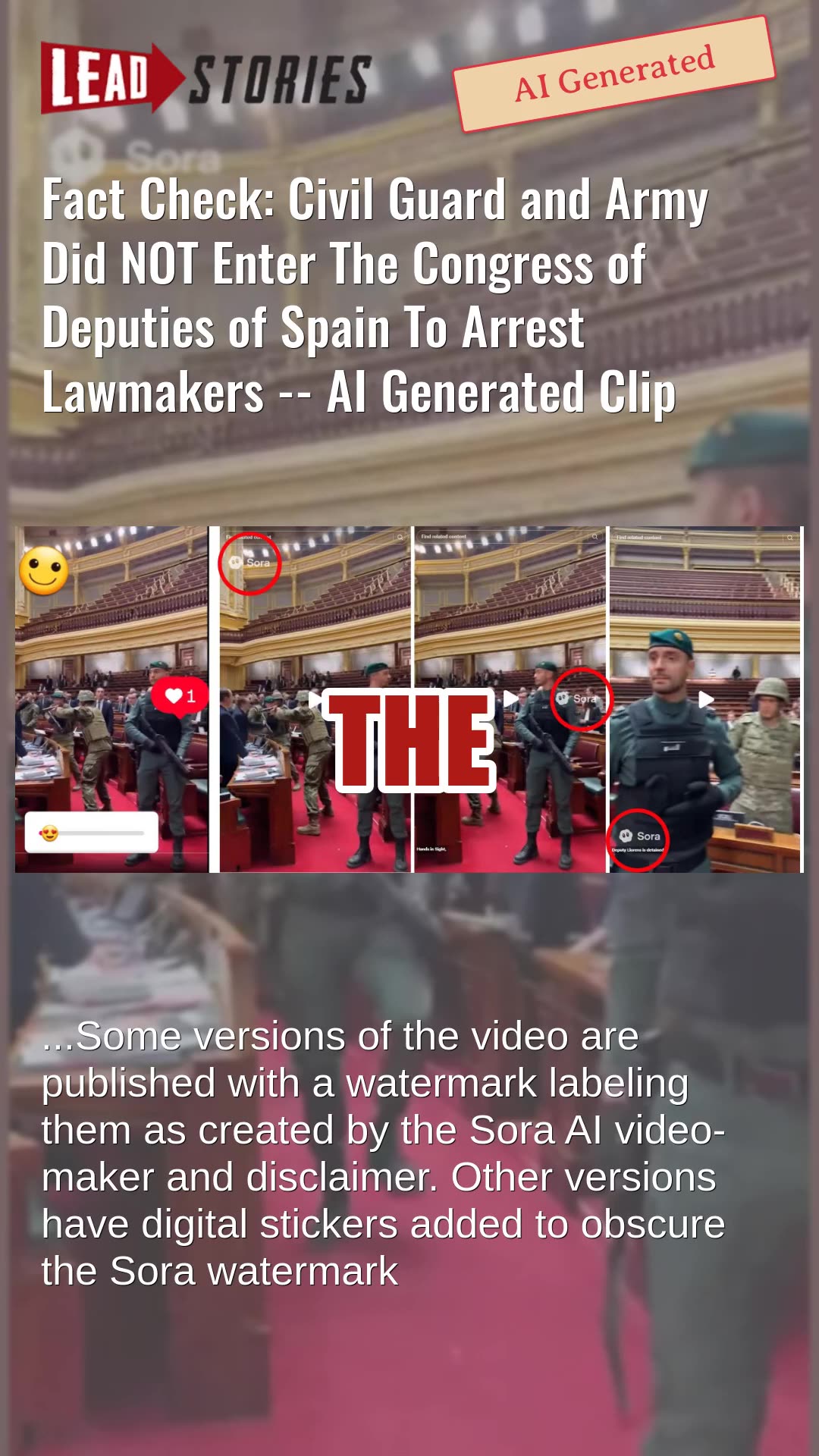 Fact Check: Civil Guard and Army Did NOT Enter Congress of Deputies of Spain To Arrest Lawmakers