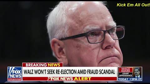 Gov. Tim Walz Out for Reelection - AG Keith Ellison in Big Trouble Too!