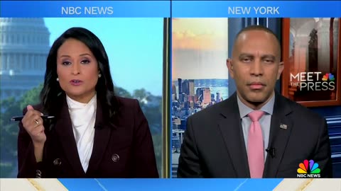 NBC plays Montage of past Dem leaders advocating AGAINST gov shutdowns, to Hakeem Jeffries 