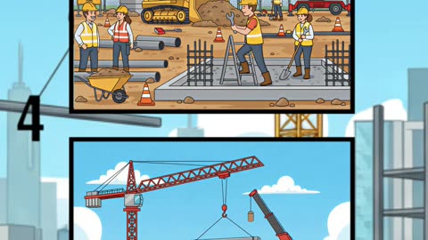 Busy Construction Site 🚧 | Spot the Differences Challenge 👀 | Fun Puzzle for Kids & Adults