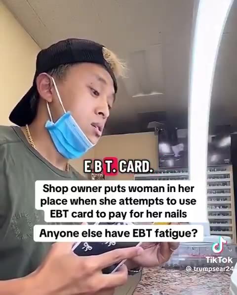 Shop owner puts woman in her place when she attempts to use her EBT card...