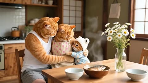 Ginger Kitten Got a Day Off from School, Mama Cat Took It Camping 🐾❤️ _ Funny Cat Videos
