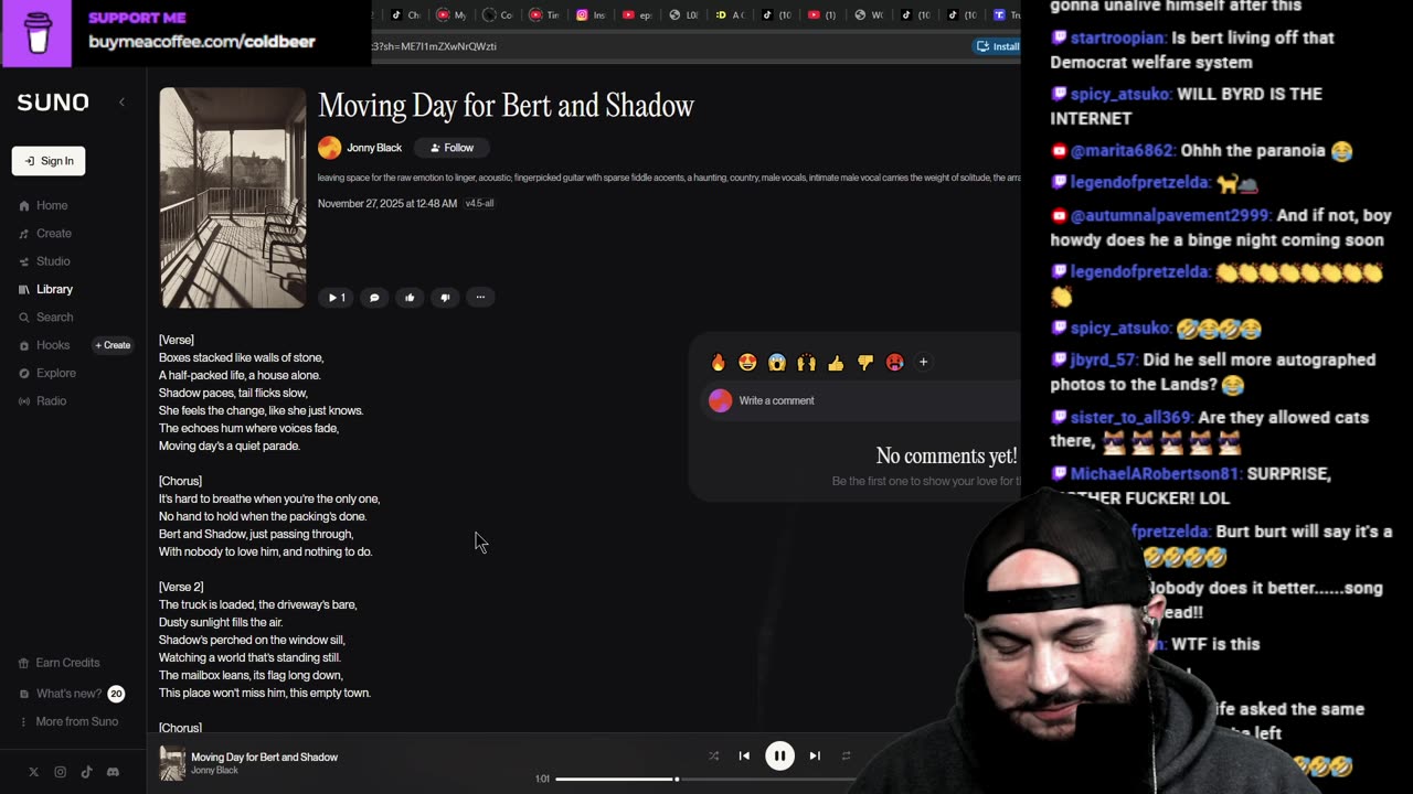 Burt's Big Move!!! 11/26/2025