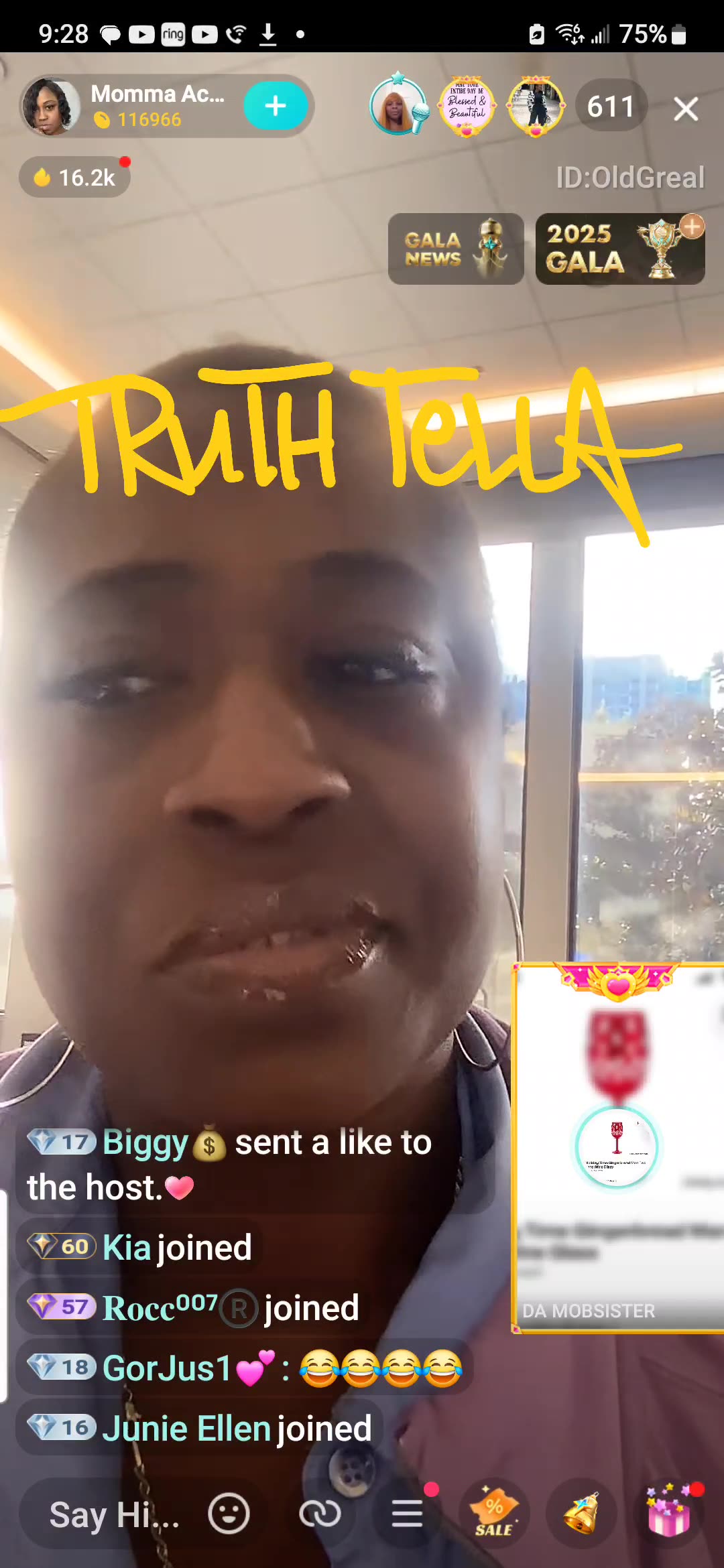 MOMMA ACE LIVE FROM WORK PT. 1 (SIDENOTE: WIPING YOUR NOSE WITH YOUR SHIRT SLEEVE AT AGE 47 IS JUST PLAIN NASTY))